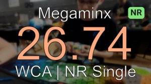 NR [26.74] Megaminx Single // Warm Up Portugalete 2024