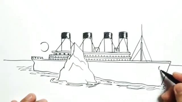 Красивый#Рисунок#ТИТАНИКА#Смотрите#до#Конца