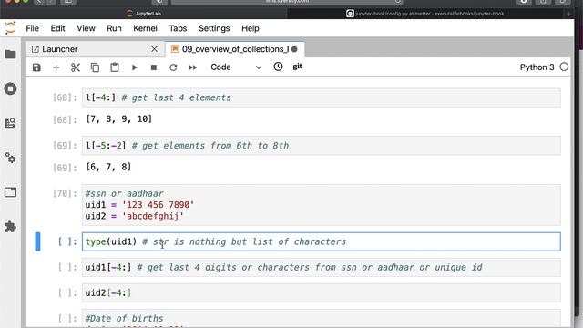 Mastering Python - Overview of Collections - list and set - 04 Accessing Elements from list