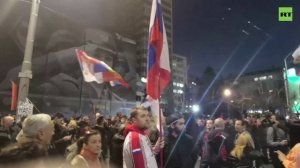 В Белграде проходит митинг против НАТО