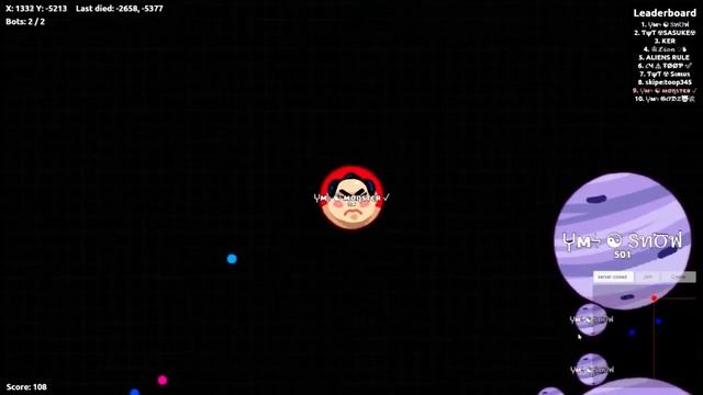 #agar.ioTEAMERS 2 A7x vs YMS 40.000k OMG PRO player Cannonsplit, Vanishsplit, Double Tricksplit смотреть онлайн