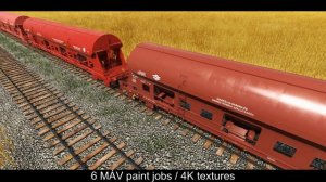 Transport Fever 2. High Quality Tadgs wagon / MÁV / Hungarian State Railways