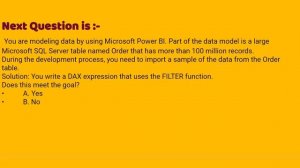 Part#11: Microsoft PL-300 - Microsoft Power BI Data Analyst - Practice Questions & Answers