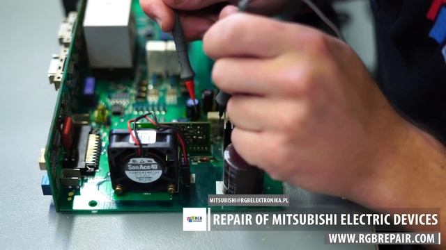 Mitsubishi Electric drive repairing process | RGB Elektronika смотреть онлайн