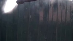 Как помыть металлический забор на даче.