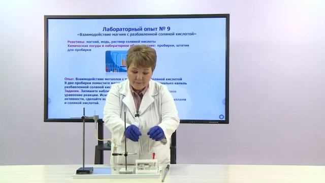 Химия. 7 класс. Реакции разбавленных кислот с металлами /26.01.2021/ смотреть онлайн