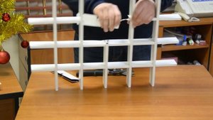 Монтаж светодиодного светильника в решетку Грильято