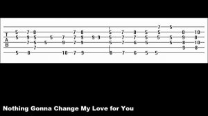 Nothing Gonna Change My Love for You (Guitar Tab)