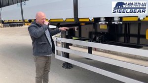 Полуприцеп 3-х осный бортовой с фитинговыми замками под контейнеры 20" 30" 40" | 12-ти тонные оси