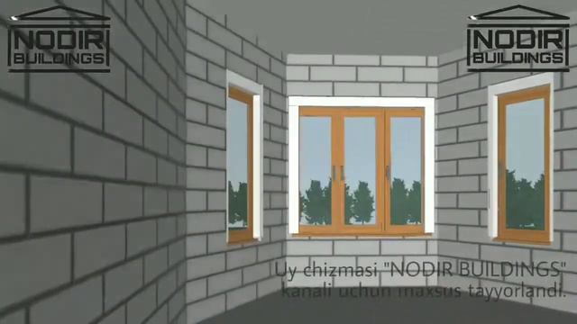 #proekt Шикарный проект одноэтажного жилого дома | Bir qavatli uy proekti