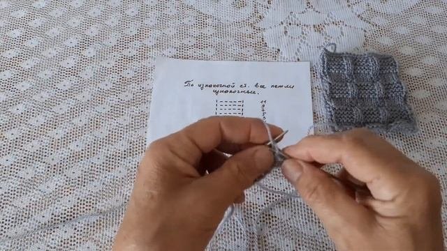 Узор для мужского свитера спицами.