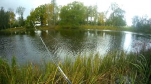 Ловля щуки джерками,на небольшой реке.