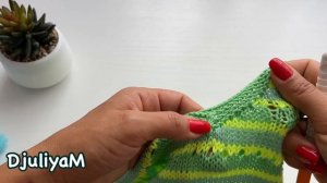 Летняя майка на девочку спицами. Краткий мастер-класс.