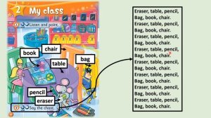 Kid's Box Starter - Unit 2 - My Class - 2 - Say and chant.