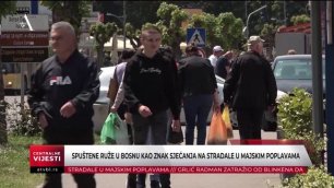 Spuštene ruže u Bosnu kao znak sjećanja na stradale u poplavama