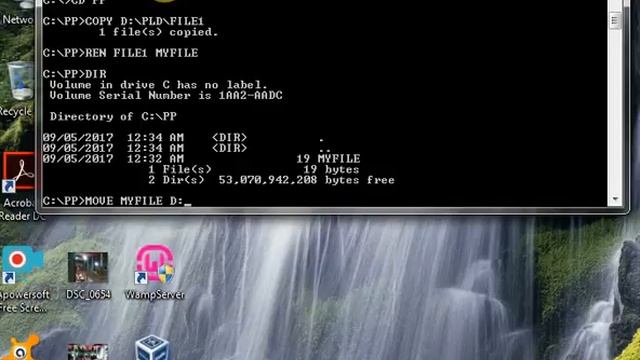 DOS COMMANDS IN WINDOWS COMMANDPROMPT
