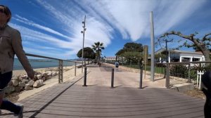 30 Minute Cambrils Sunshine Beach Cycling Training Spain Ultra HD Video