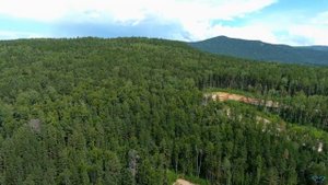 Строящийся объект Роснефти в заливе Бирюса Красноярского моря 2022. 4К