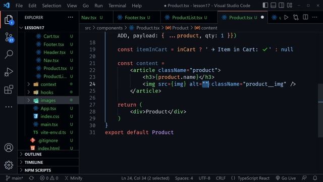 React Typescript Project Tutorial | Shopping Cart - Part 2 смотреть онлайн
