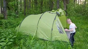 Палатка четырехместная TREK PLANET Ventura 4, зеленый цвет