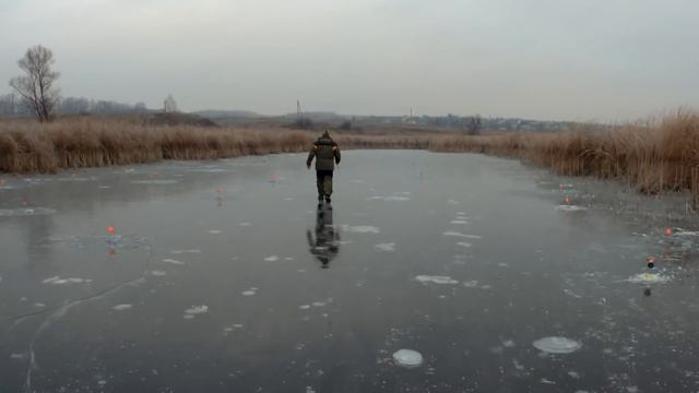 Первый лёд в ноябре, рыбалка на жерлицы смотреть онлайн