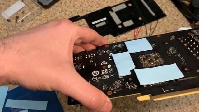 3070TI MSI VENTUS 3X ЗАМЕНА ТЕРМОПРОКЛАДОК ПАМЯТИ