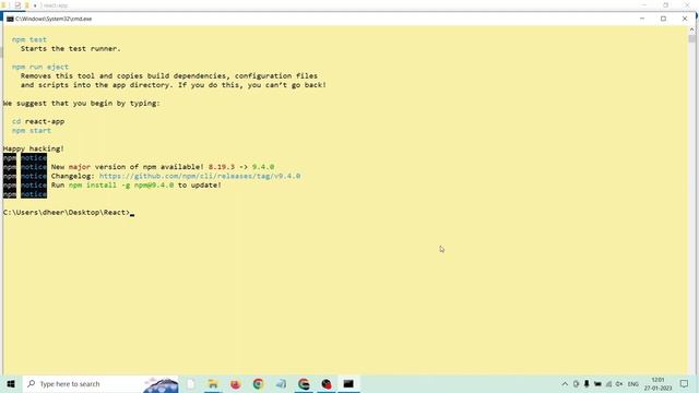 How to create first React JS Application in 2023 | #reactjs #reactjstutorial #neurobrik