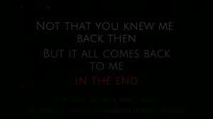 Tomme Profitt - In The End (Remix)/ Linkin Park - In The End  ТЕКСТ/ПЕРЕВОД