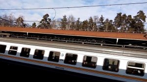 ЭД4М 0445 Фирменный Экспресс Рязань - Москва с платформы Отдых