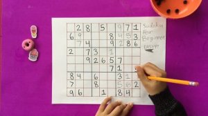 Tips and tricks to solve an easy Sudoku for kids