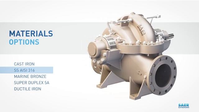 Насосы Двухстороннего Входа Большой Производительности Saer Серии SKD