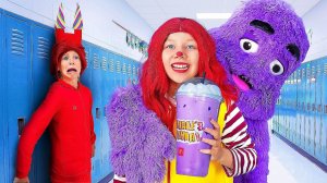 True story of Grimace Shake McDonald's in real life!