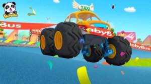 Fire Truck's Rock Party | Monster Car Band | Monster Truck Rescue Team | BabyBus