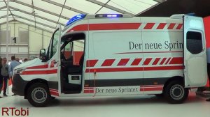 New 2018/ 2019 Mercedes Sprinter/ Ambulanz Mobile ambulance - 365° - RETTmobil 2018 expo in Germany