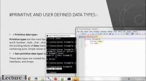 Lecture 4 Class and object in java