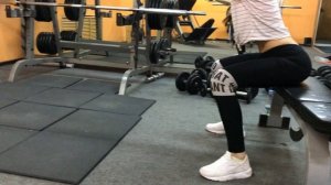 Приседания на скамью #21