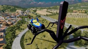 Epic Escape From Monster McQueen Eater, Iphone Eater, Poop Eater in BeamNG
