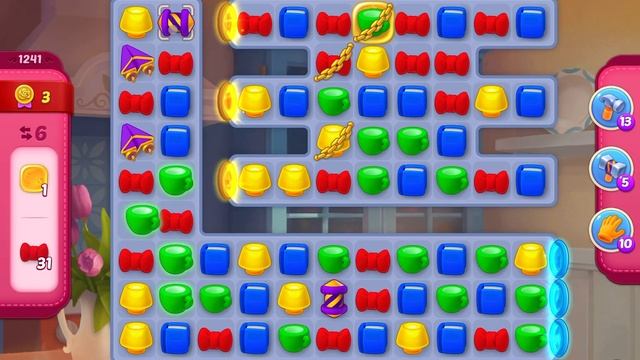 HomeScapes Level 1241 no boosters (11 moves) смотреть онлайн