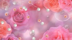 Футаж Розы и жемчуг… Как нежен их цвет HD