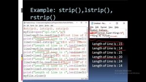 CLASS XII(CS) File Handling with Strip function and with statement