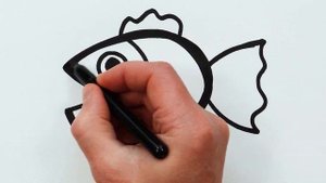 Рисуем фломастерами. Простой милый рисунок. Рисование для детей