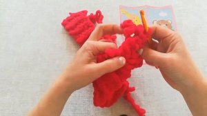 Повязка для головы с бантиком из Alize Puffy Fine.