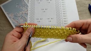 Нежный детский узор в дырочку / узор спицами для детской одежды / простые узоры спицами для детей