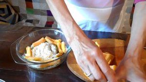 Каша рисовая с тыквой и айвой