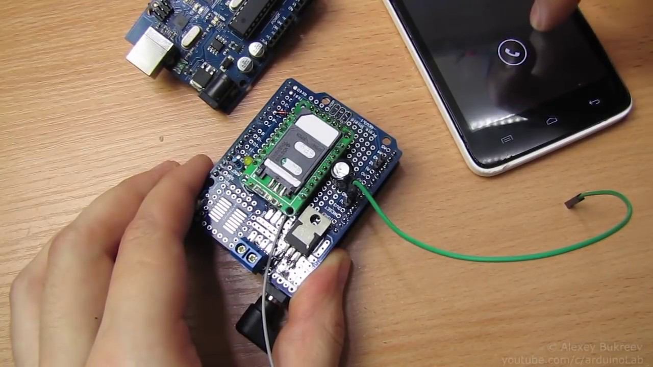 GSM сигнализация для дачи на NEOWAY M590 и Arduino итог