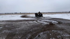 Минск с Китайским мотором (эндуро) первый снег )