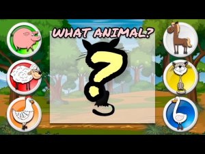 Отгадываем животное по СИЛУЭТУ - Развивающие видео для Детей