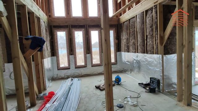 Правильный каркасник 168 м2! Утепление, сетка от грызунов, мини обзор. смотреть онлайн