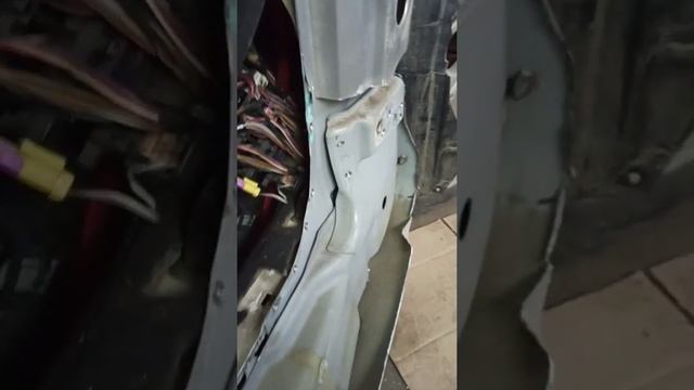 Ауди А6 ремонт. Боковой удар. смотреть онлайн