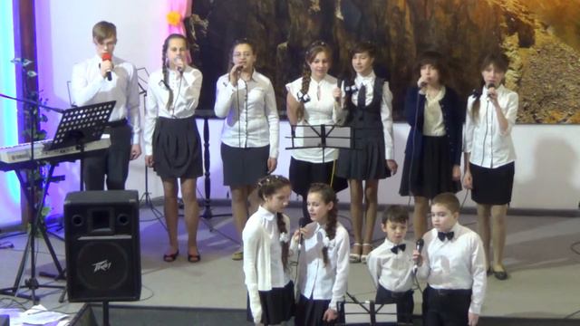 Выступление подростков на Пасху. Песня "Аллилуя". смотреть онлайн